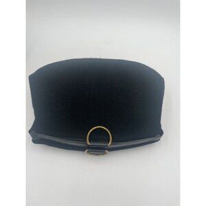 Vintage Victorian Style Black Hand Muff With Gold Rings